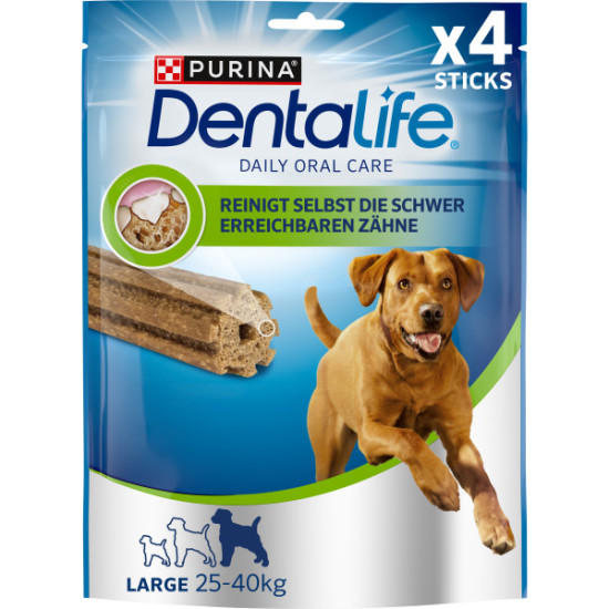 PURINA DentaLife Large – recompense dentare pentru câini de talie mare, 142 g